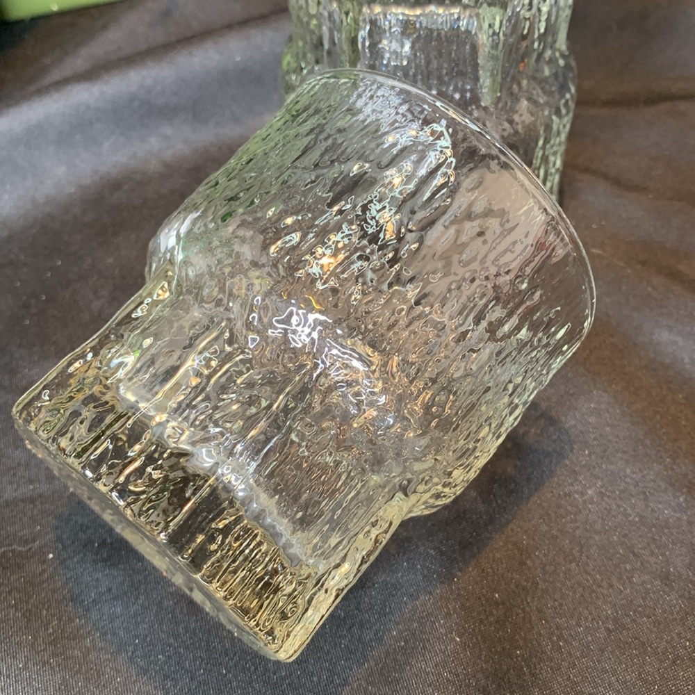 Set of 2 vintage Littala Aslak Double Old Fashion Tapio Wirkkala Finland glasses - Picture 6 of 6